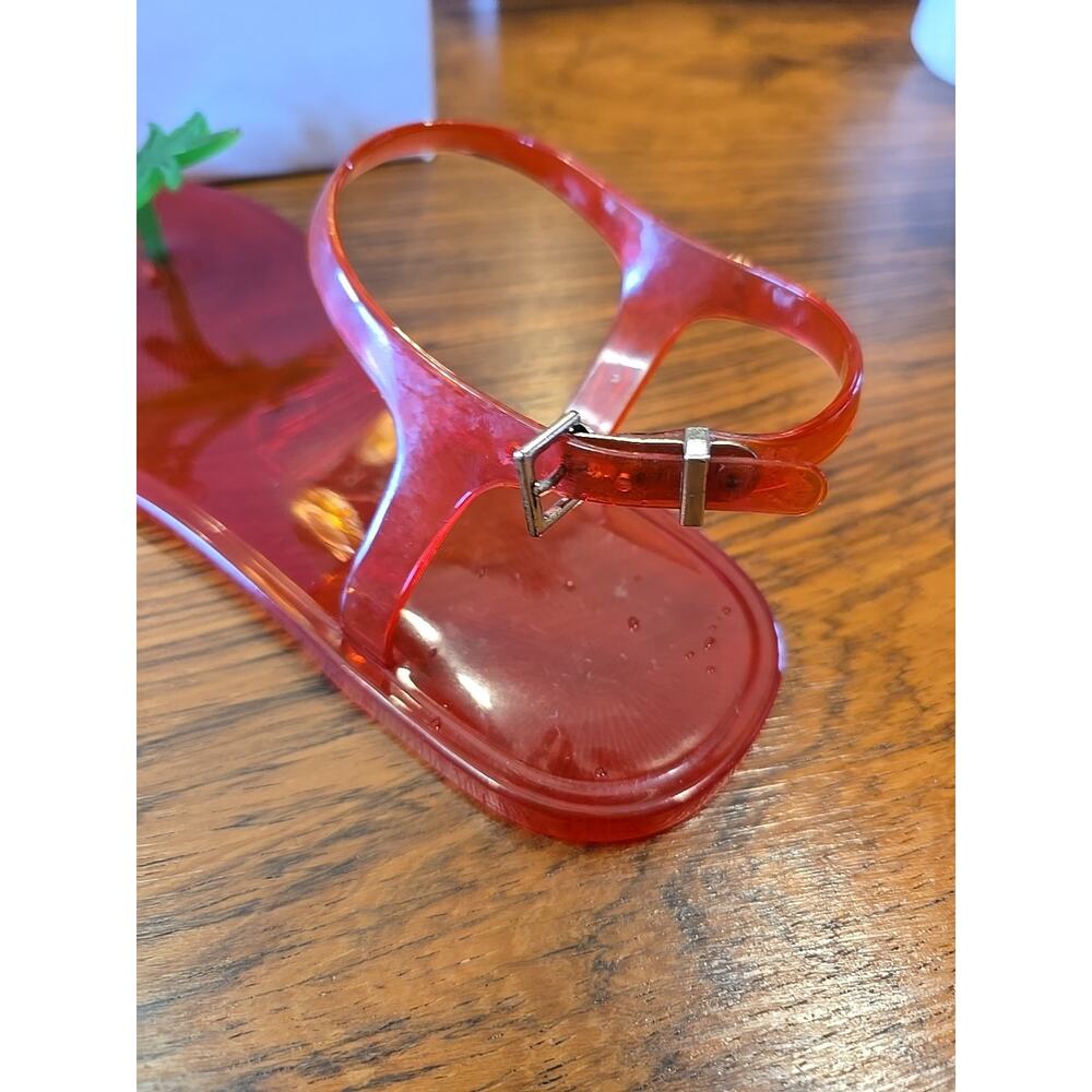 Katy Perry Geli Palm Tree Sandal Red / Green 8 - Picture 5 of 14